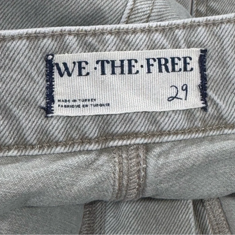 FREE PEOPLE WE THE FREE MOXIE LOW SLUNG PULL ON BARREL JEANS - JETTY - SZ - 29 - Picture 8 of 13